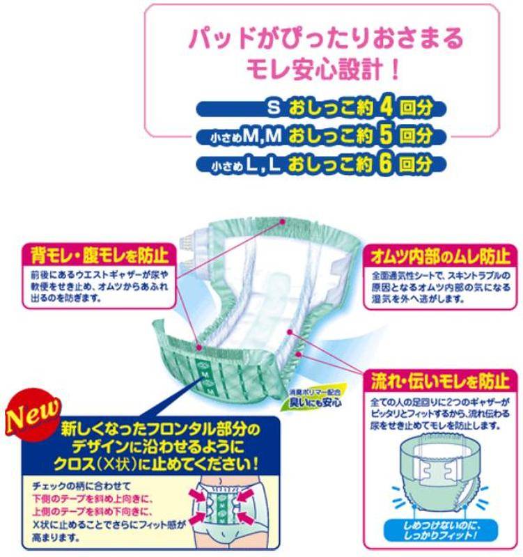 介護用紙おむつ 紙おむつ ﾃｰﾌﾟﾀｲﾌﾟ リフレ 簡単テープ止めタイプ 大人用紙オムツ リブドゥコーポレーション 介護 用品のオンラインショップの誠工舎